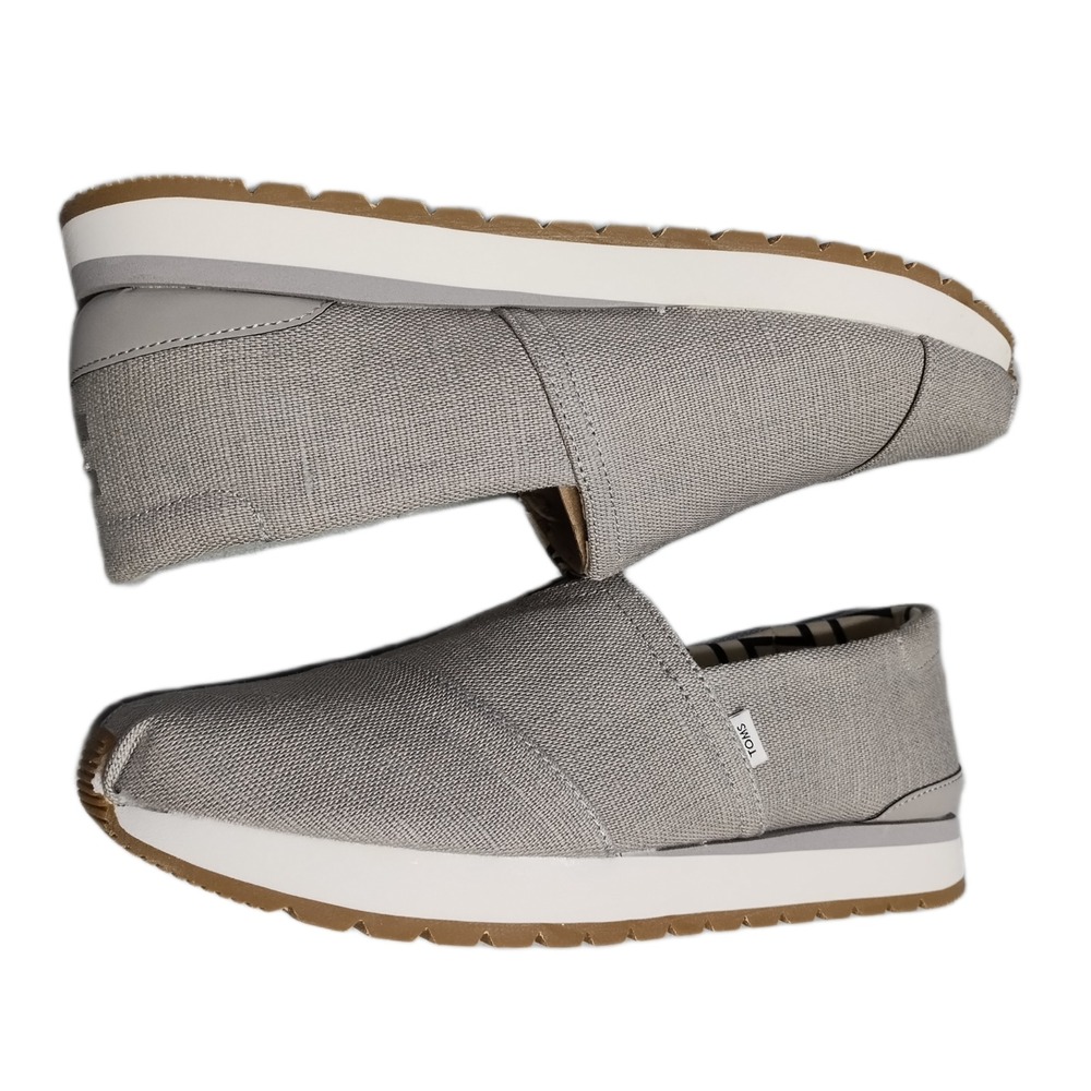 TOMS Wear Good Resident Plus Sneakers Womens US Size 9.5 Gray Round Toe Slip On